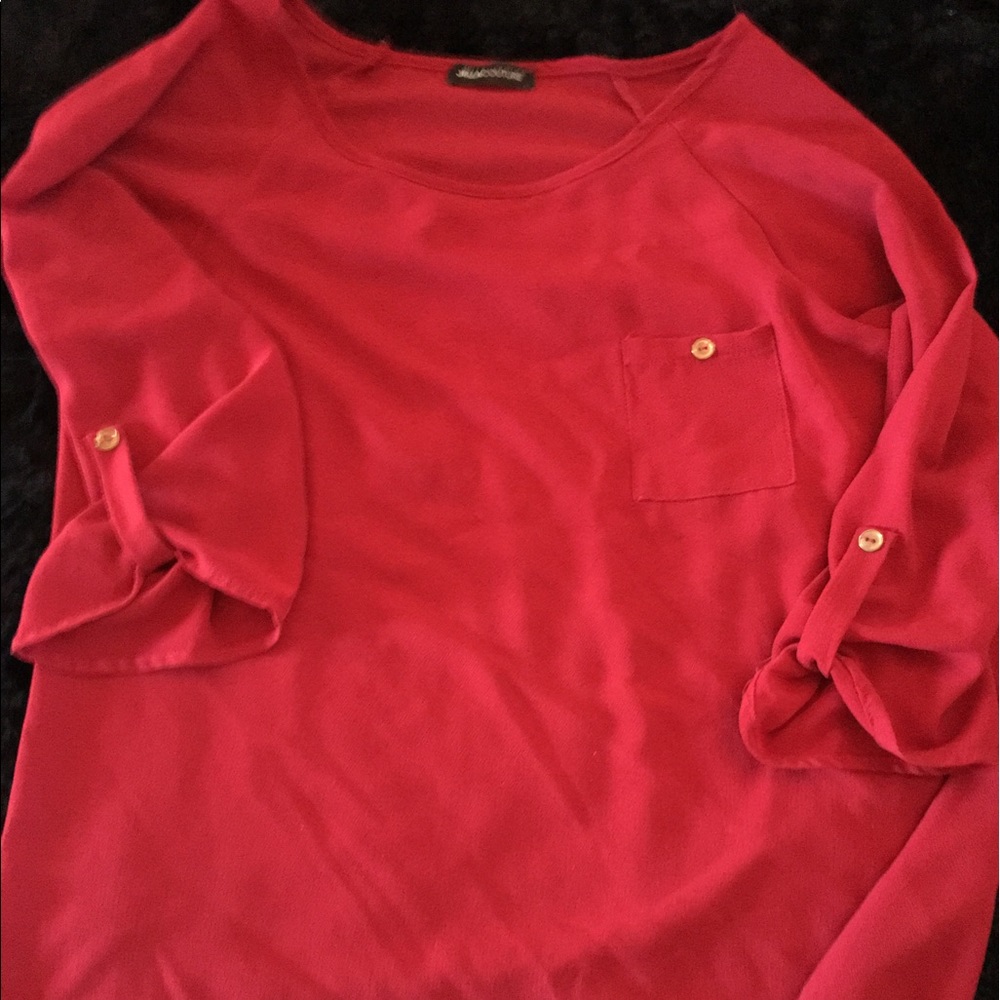 Burgundy shirt