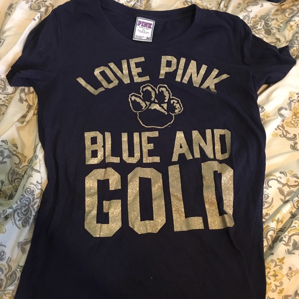 Victoria secret pink sports team shirt.