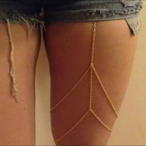 Gold leg chain