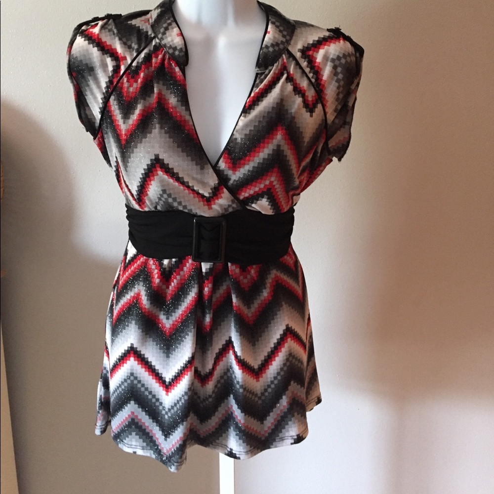 Sparkly patterned blouse