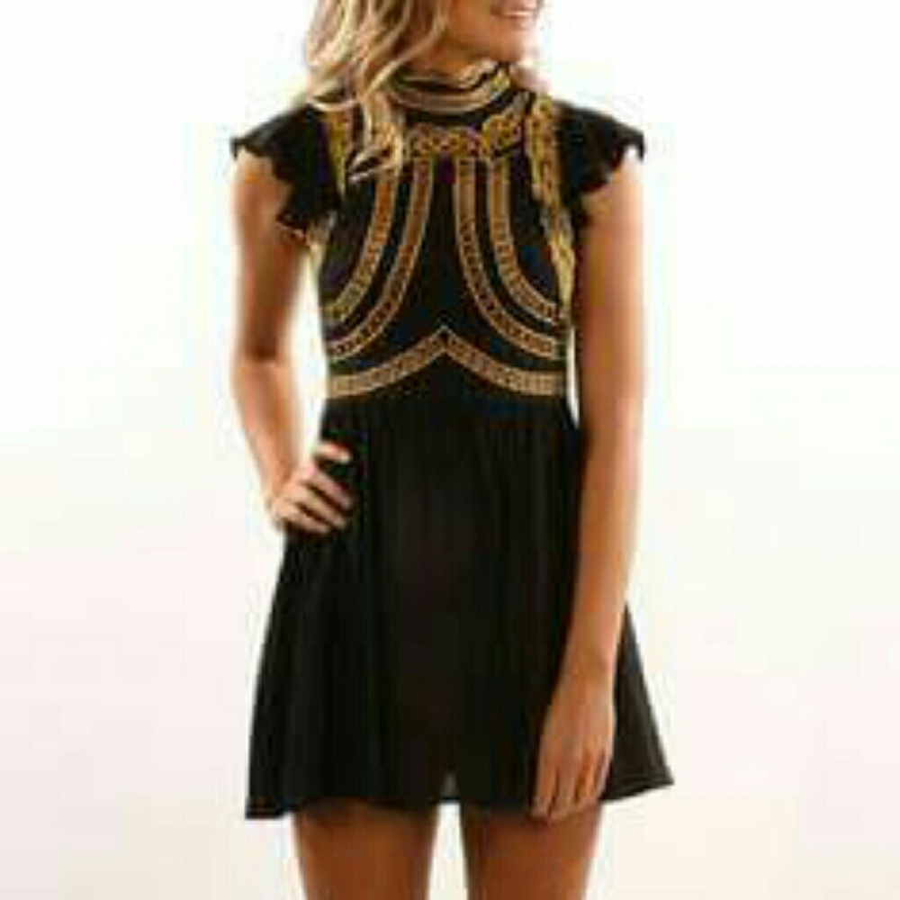 Take a Risk Black Dress