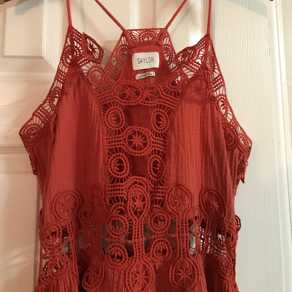 ✖️SOLD✖️Saylor eyelet summer dress size small - Picture 4 of 4