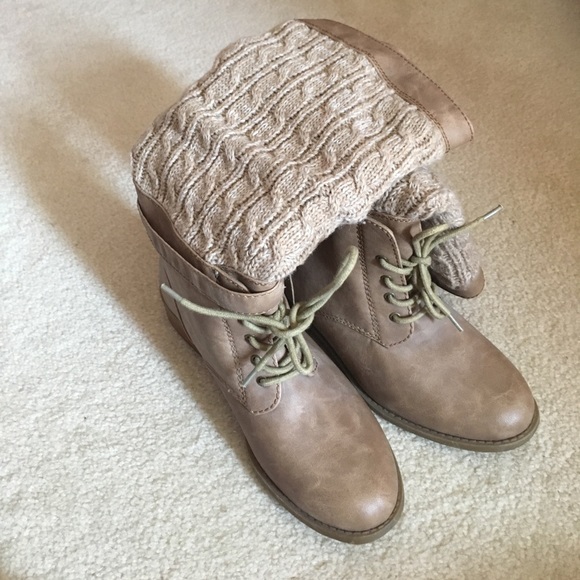 Nordstrom Shoes - Brown Sweater Boots