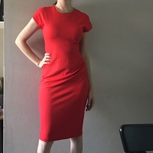 Anne Klein size 8 , red midi pencil dress