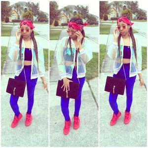 Clear bomber jacket!