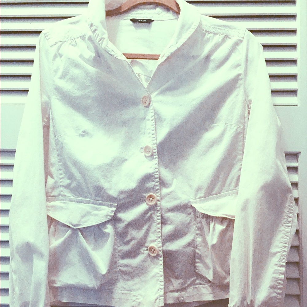 J Crew cotton light spring/summer jacket