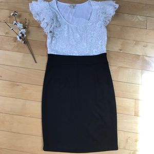 Forever 21 lace top dress with fitted bottom