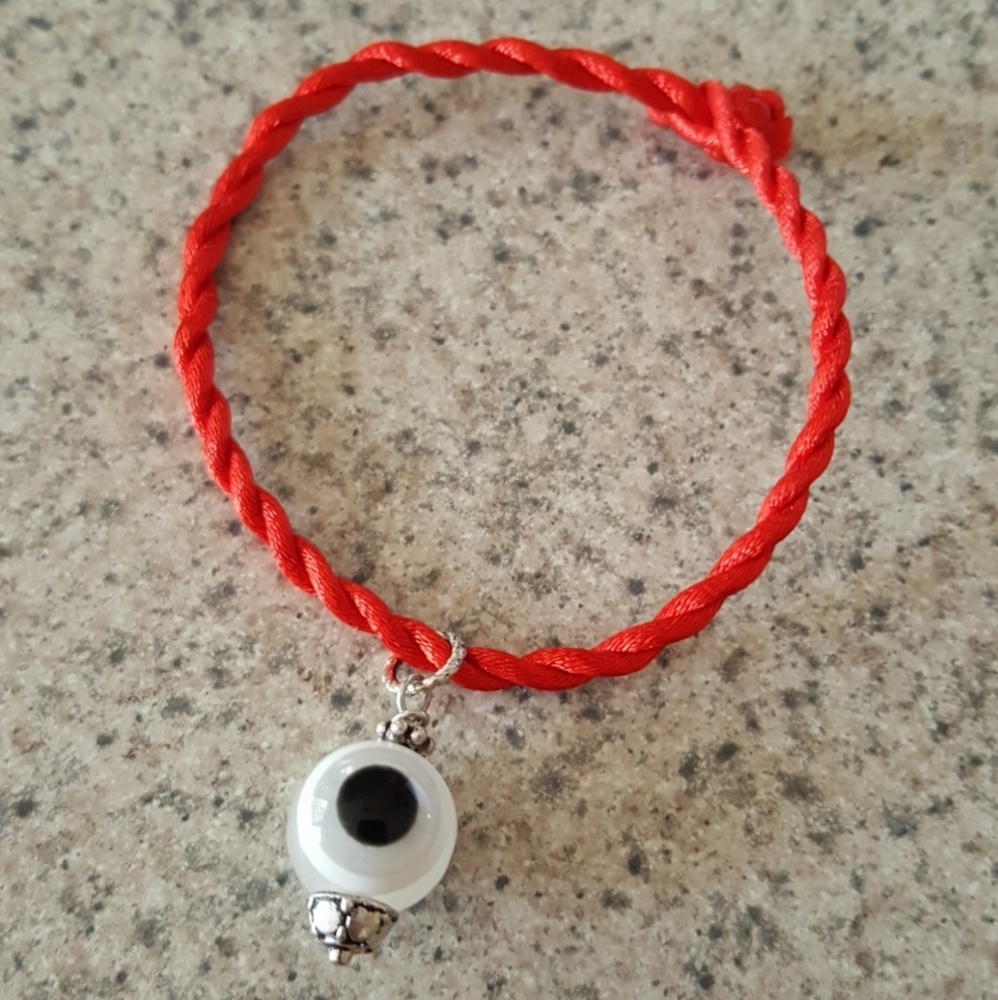 Evil eye red protection string bracelet Kabbalah