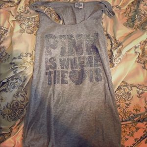 Victoria secret pink muscle tank