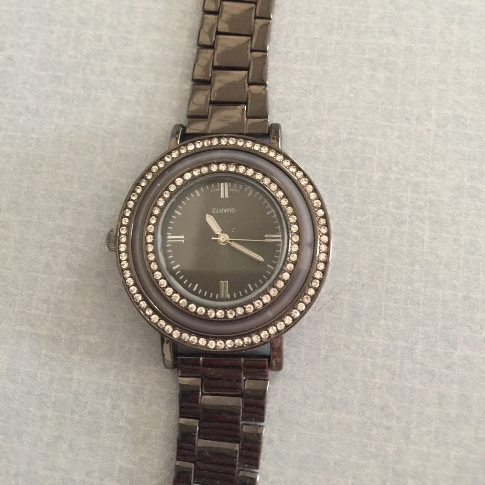 Lane Bryant black and silver women's watch
