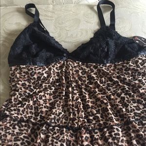 Leopard Print Babydoll NWT Size 2x (20/22)
