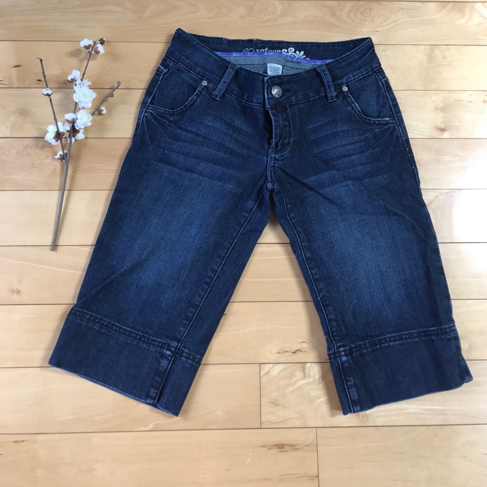 Bermuda jean shorts