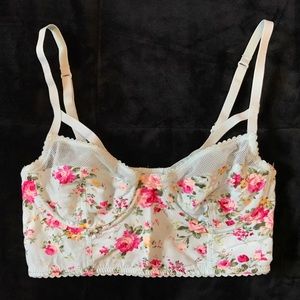 Light blue floral bralette
