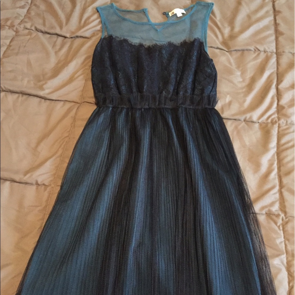 Teal cocktail dress