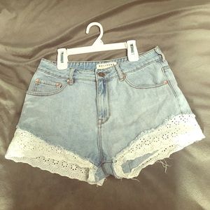 LACE Bullhead jean shorts