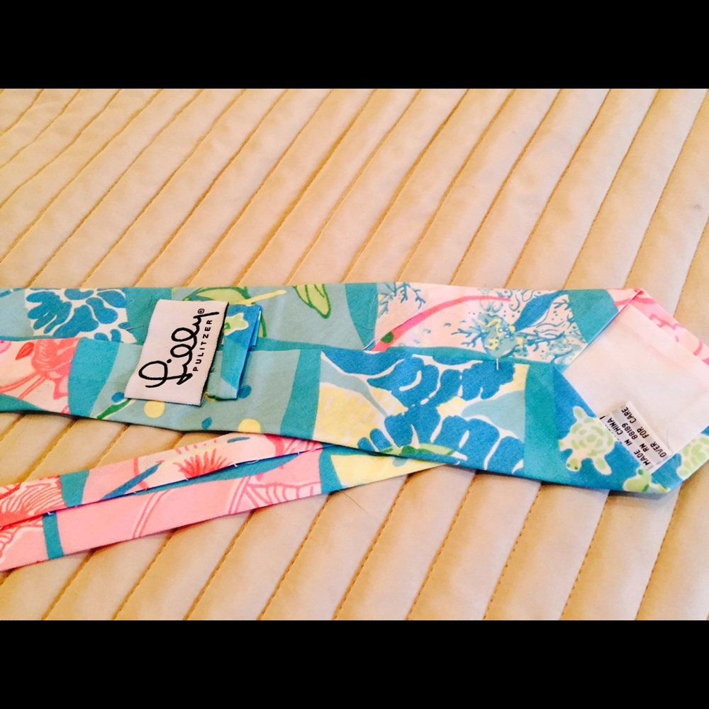Lilly Pulitzer Preppy Tie Pink Green $120 Men's