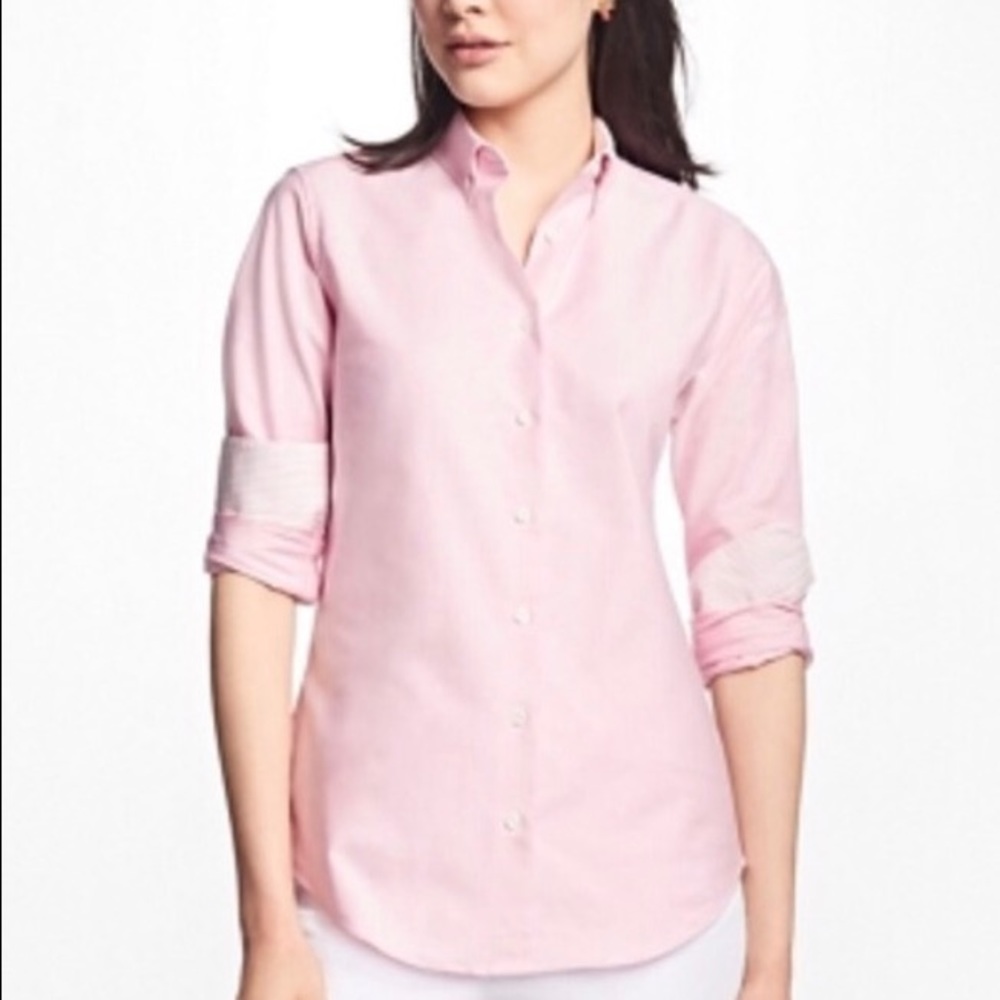 Brooks Brothers Women's Tailored Fit Shirt in Pink