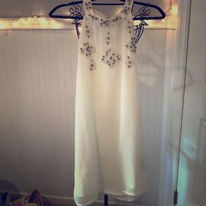 White beaded dress