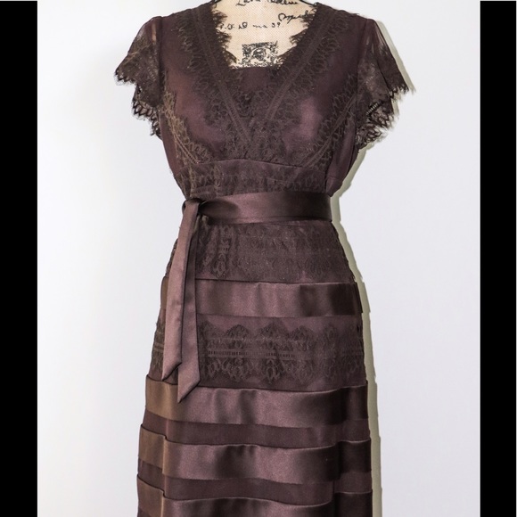 JS Collections Dresses & Skirts - JS collection Brown Lace Dress