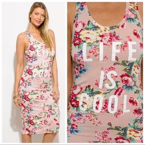 Dresses - Life Is Cool Floral Midi Dress Dresses - Life Is Cool Floral Midi Dress