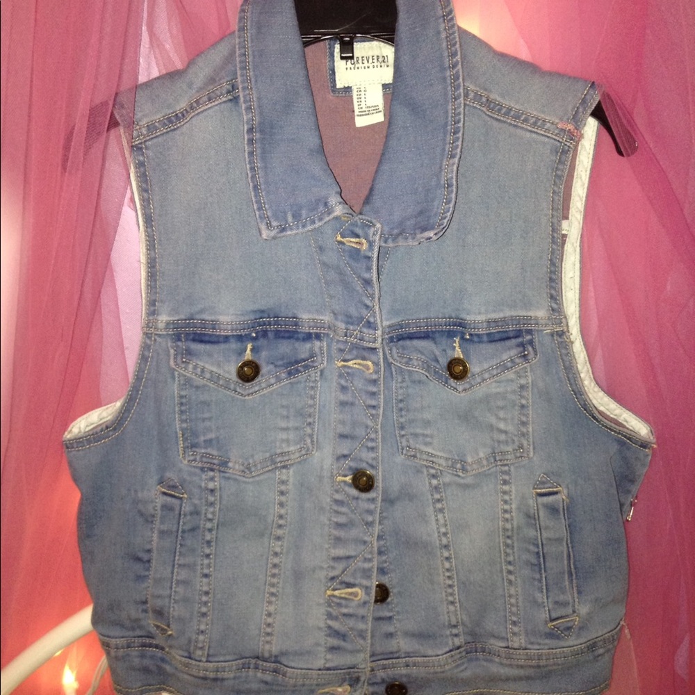 Forever 21 Jean Vest