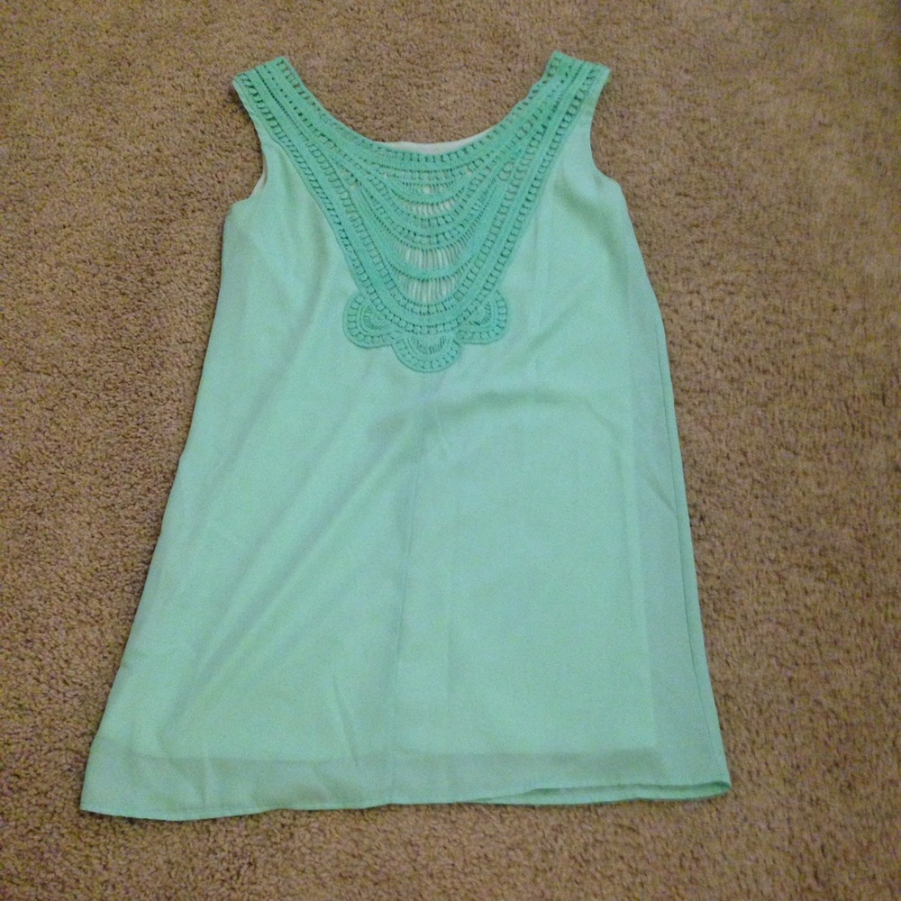Mint green dress