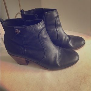 Tory burch black booties