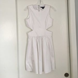 White French Connection side cut-out dress.