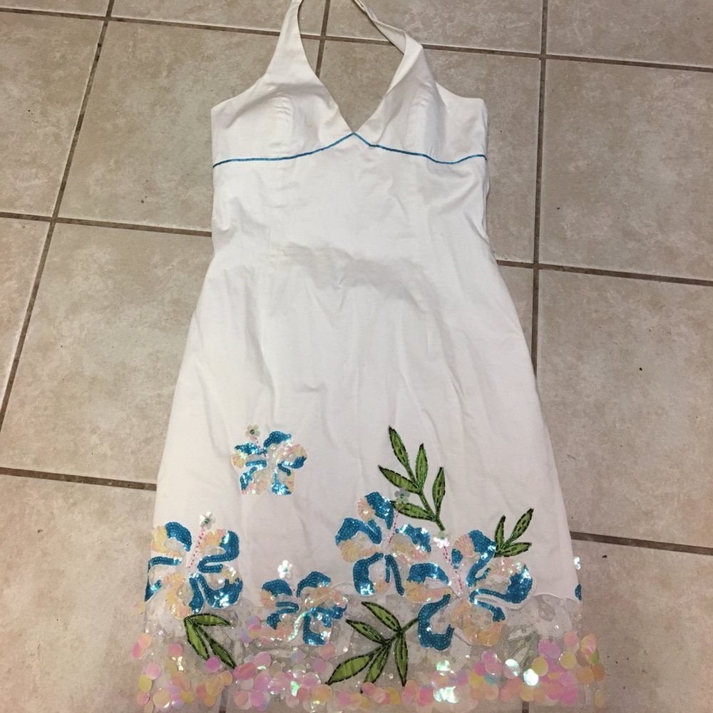 Lillie Ruben Halter Beaded Dress