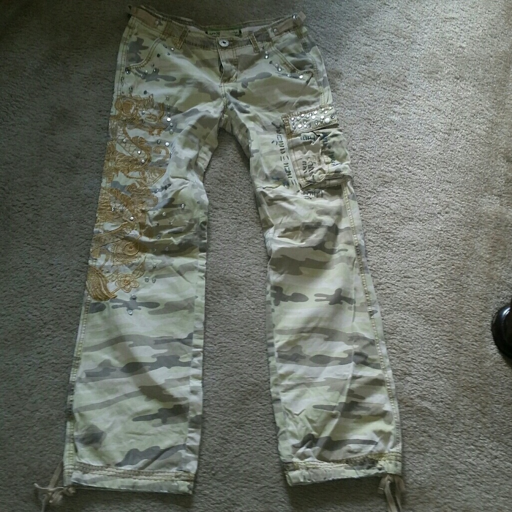 Miss Me Camouflage Pants