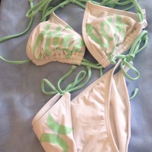 Hurley Women's bikini, top is S bottoms is M
