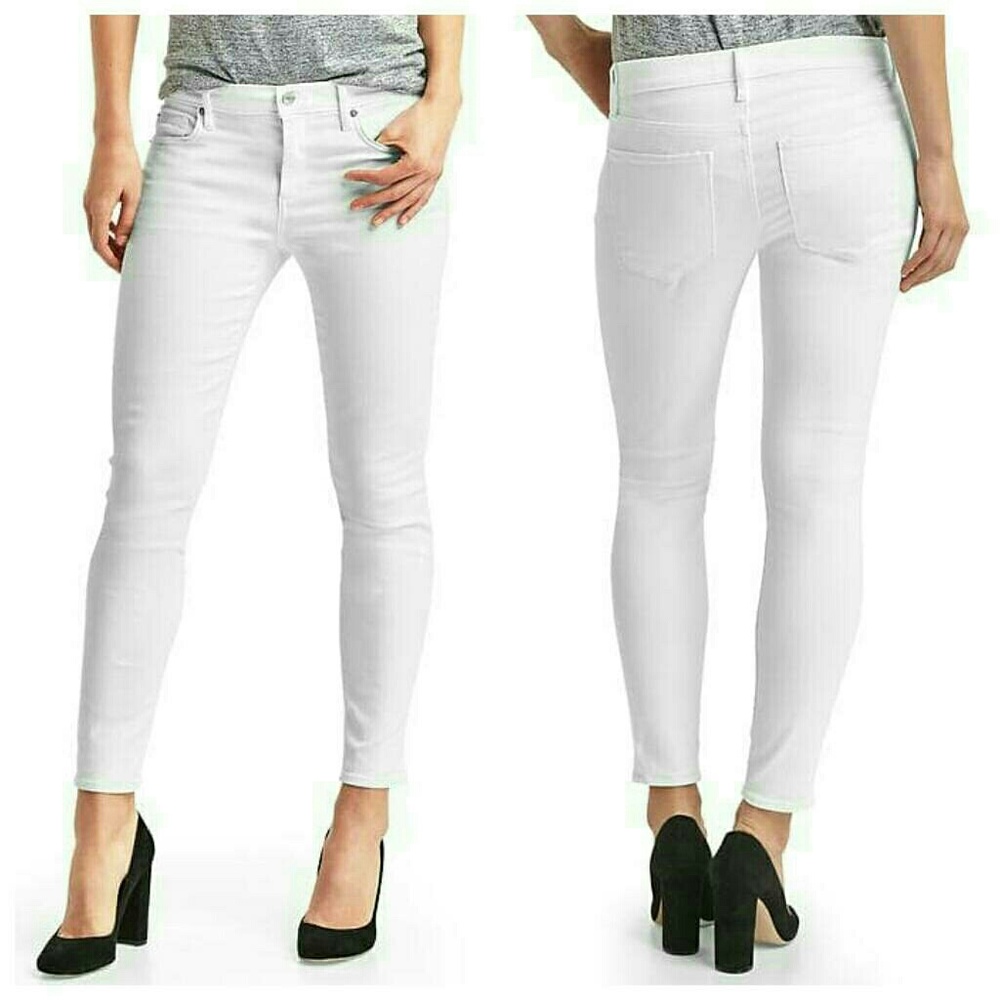 GAP 1969 True Skinny Skimmer White size 25r