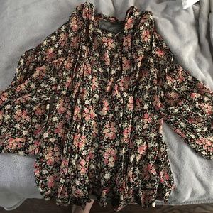 Free People Floral Kimono