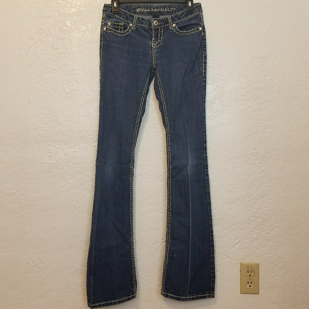 Blue Asphalt Bootcut Jeans