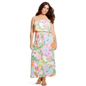Lilly for Target Nosie Posey Plus Maxi Dress 1x