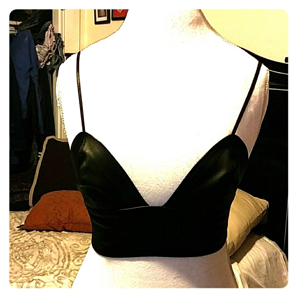 Amarican Apparel leather crop