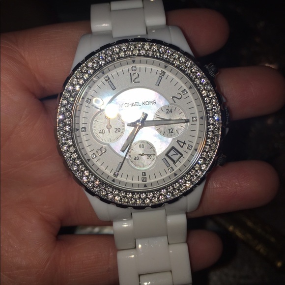 Michael Kors Accessories - Michael Kors white bracelet watch
