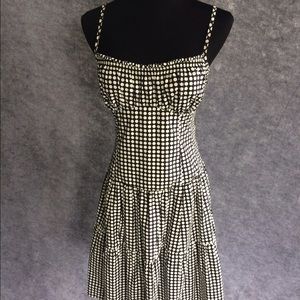 Nanette Lepore black+white polka dot sundress
