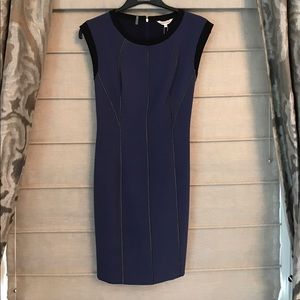 Rebecca Taylor Sleeveless Shift Dress w chain trim