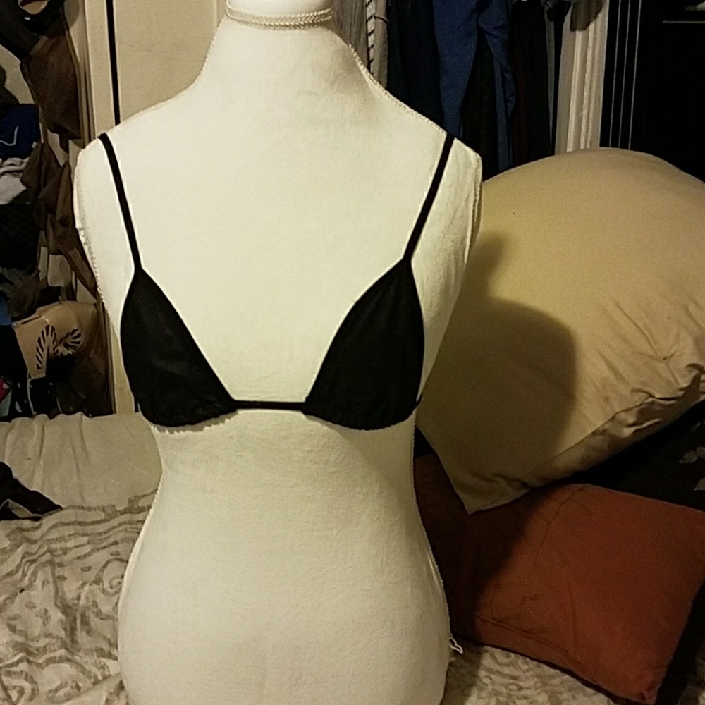 American Apperal  Leather bra