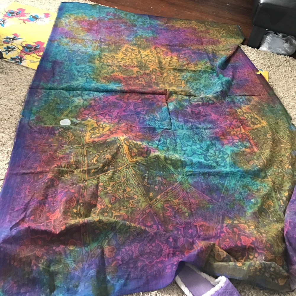 Colorful Hippie Tie-Dye Tapestry