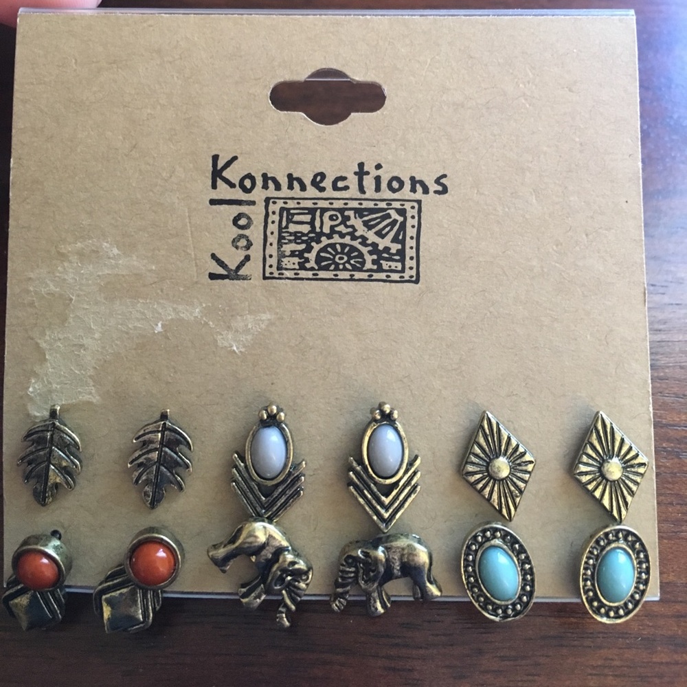 BRAND NEW 12-Piece Boho Earring Set