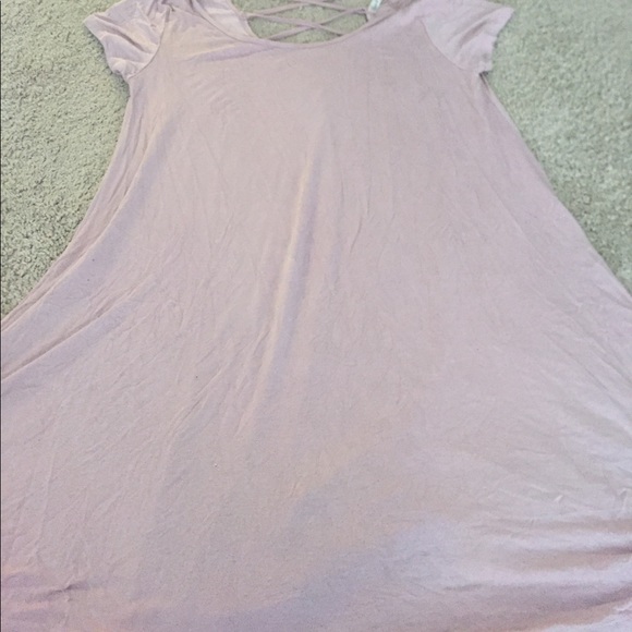 Criss Cross Mauve Tunic - Picture 1 of 4