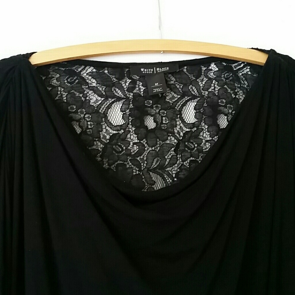 White House Black Market lace back tunic