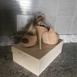 Jimmy Choo Slingbacks Nude Patent leather