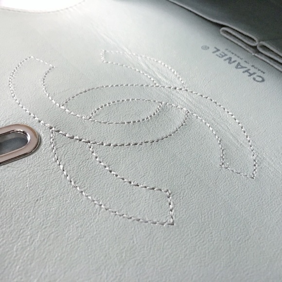 2xHP🌸 RARE Chanel Aged Calfskin Med. Double Flap - Picture 4 of 8