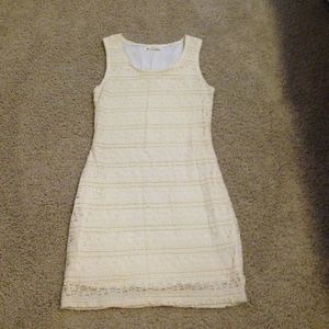 Cream lace dress