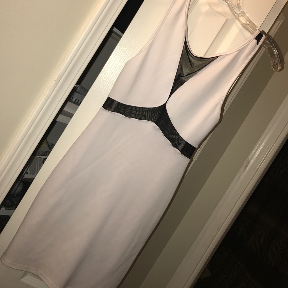 White mesh dress