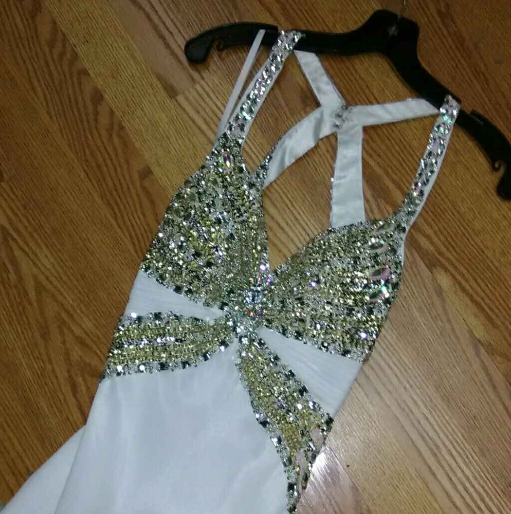 White Pageant/prom dress