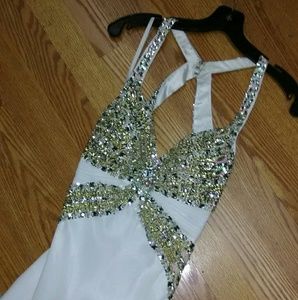 White Pageant/prom dress